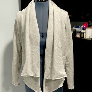 ATHLETA Open Front Shawl Sweatshirt w/ Pockets